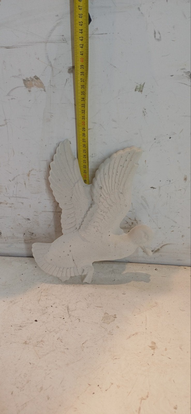 Betonnen eend beeld - Tuindecoratie, Tuin en Terras, Tuinbeelden, Ophalen of Verzenden, Gebruikt, Beton, Dierenbeeld