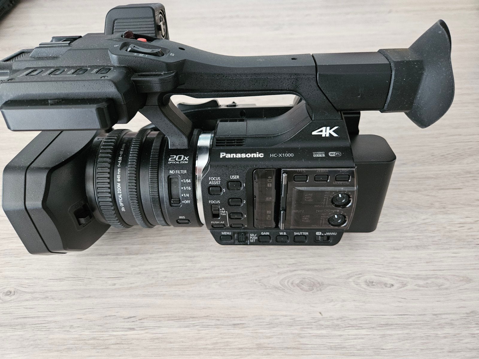 Panasonic HC-X1000 4K Camcorder met accessoires, Ophalen, Panasonic, 20x of meer, Overige soorten