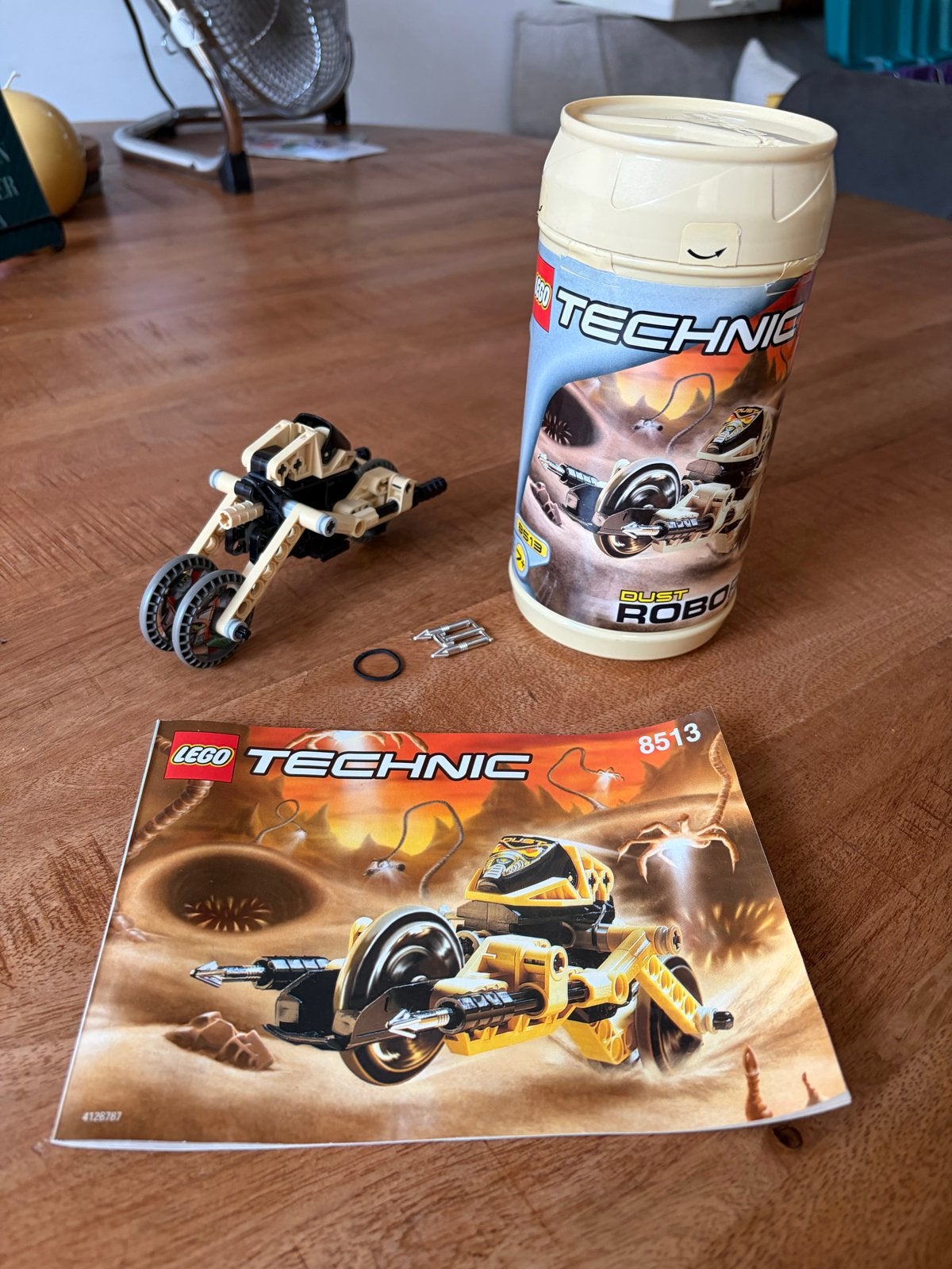 Lego Technic 8513 Dust Robot met boekje en koker, Lego, Ophalen of Verzenden, Zo goed als nieuw, Complete set