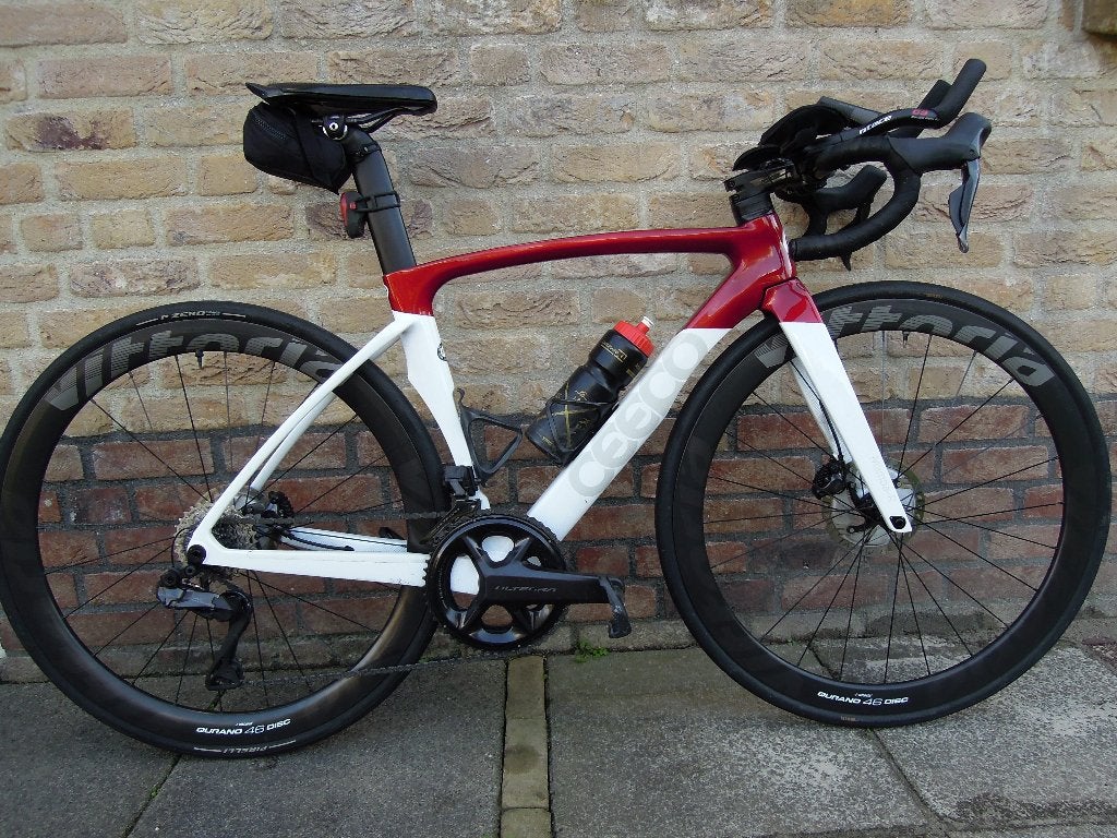 Vittoria Qurano 46 carbon disc wielset, Gebruikt, Ophalen of Verzenden, Racefiets, Carbon