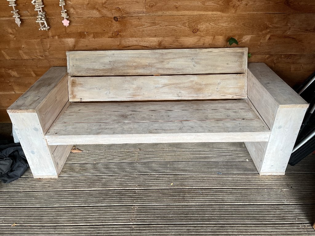 Tuinbank, Ophalen, Gebruikt, Hout