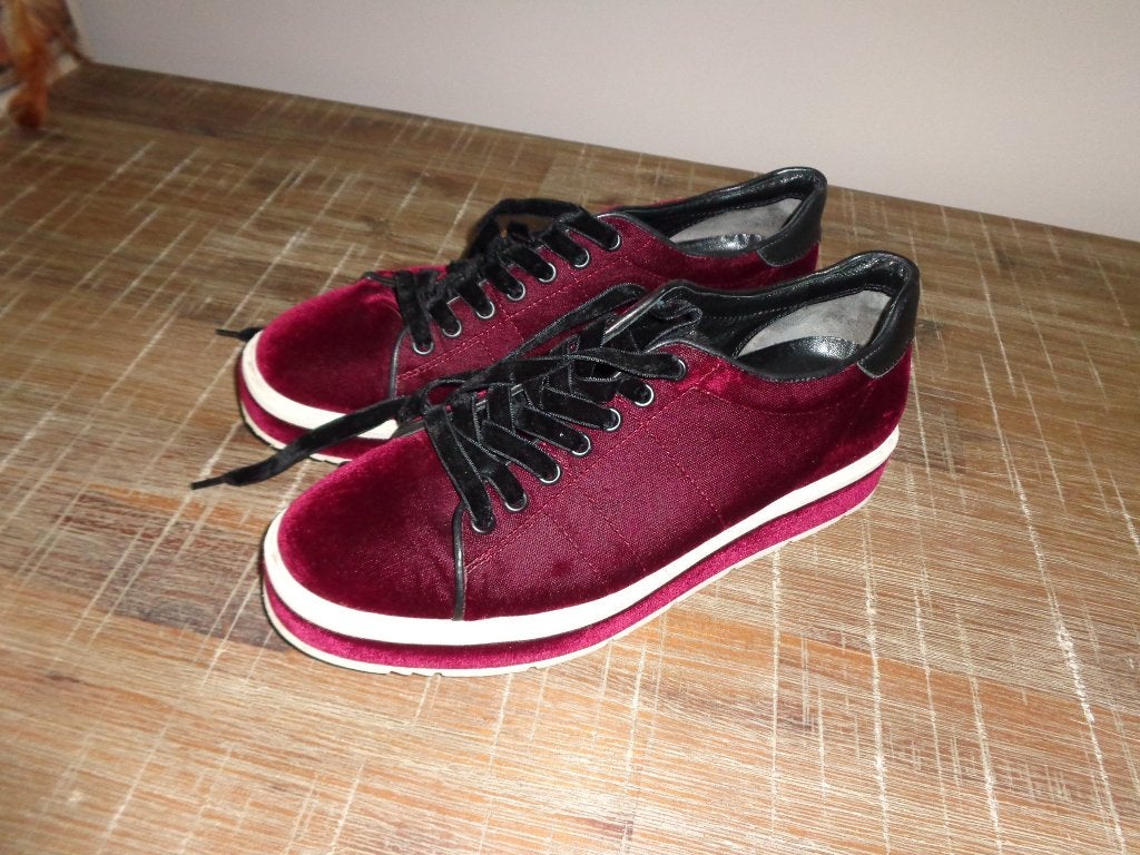 bordeauxrode damessneakers van Kennel & Schmenger, maat 6, Ophalen of Verzenden, Zo goed als nieuw, Sneakers of Gympen