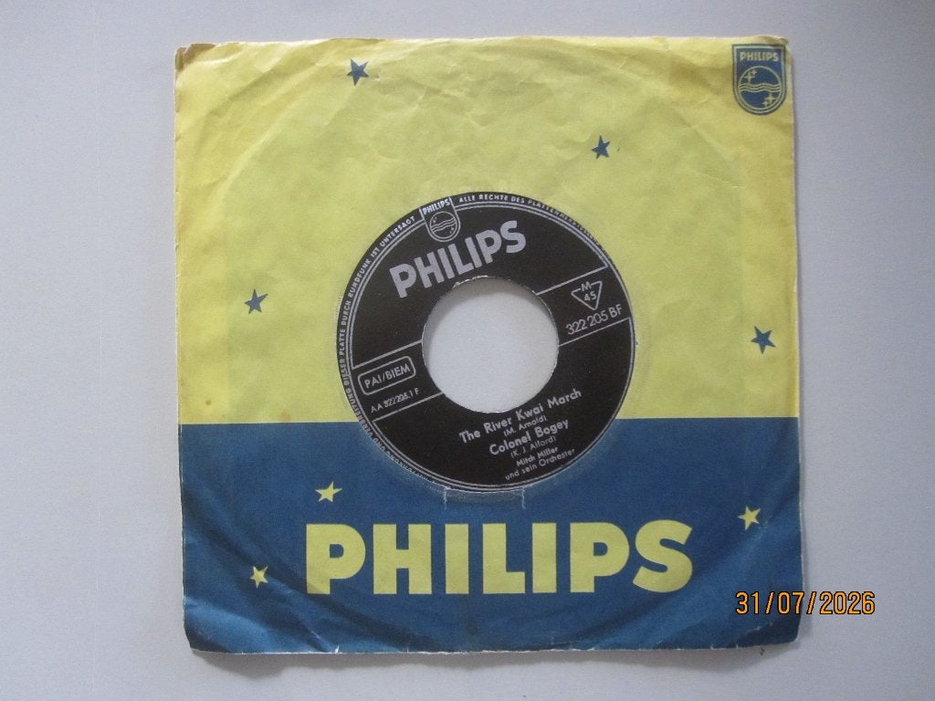 MITCH MILLER und  ORCHESTER -  the river kwai march - 7", Gebruikt, Wereldmuziek, 7 inch, Ophalen of Verzenden