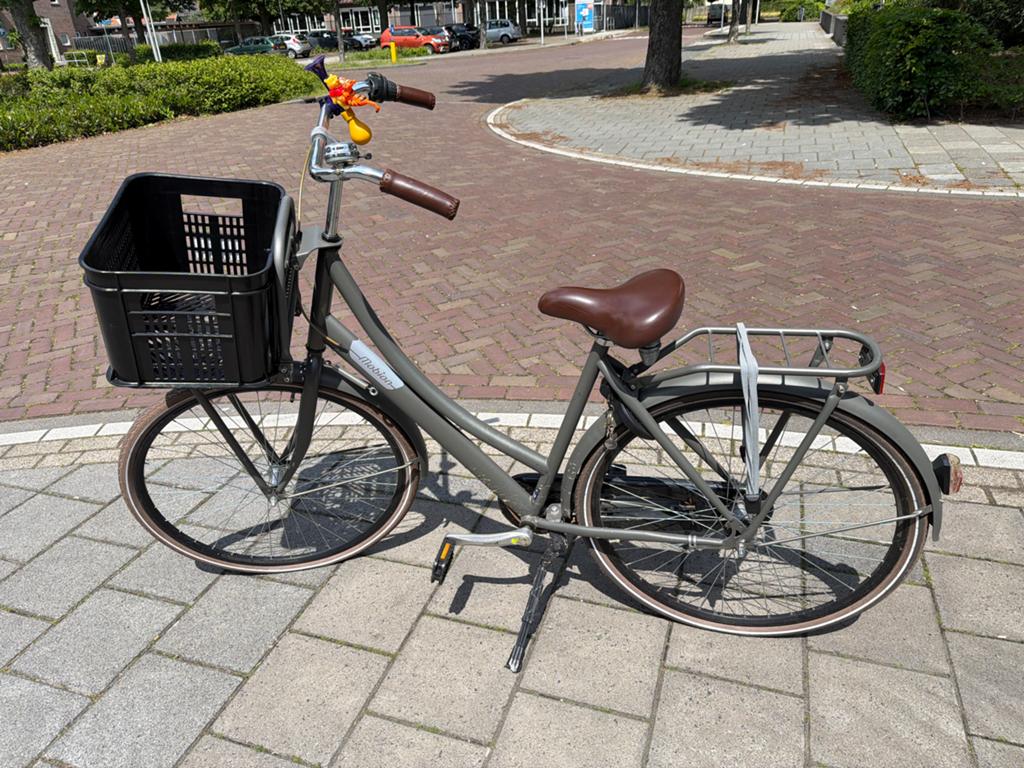 Mobion Damesfiets met Voordrager en Mand, Fietsen en Brommers, Fietsen | Dames | Damesfietsen, Gebruikt, Overige merken, 50 tot 53 cm