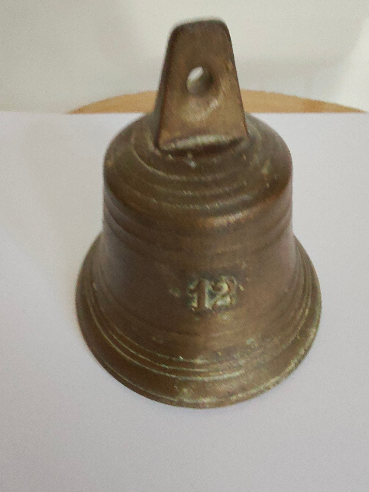 Antieke Bronzen Scheepsbel mooie klank 10 x 8,5 cm, Verzamelen, Scheepvaart, Gebruikt, Gebruiksvoorwerp, Motorboot of Zeilboot
