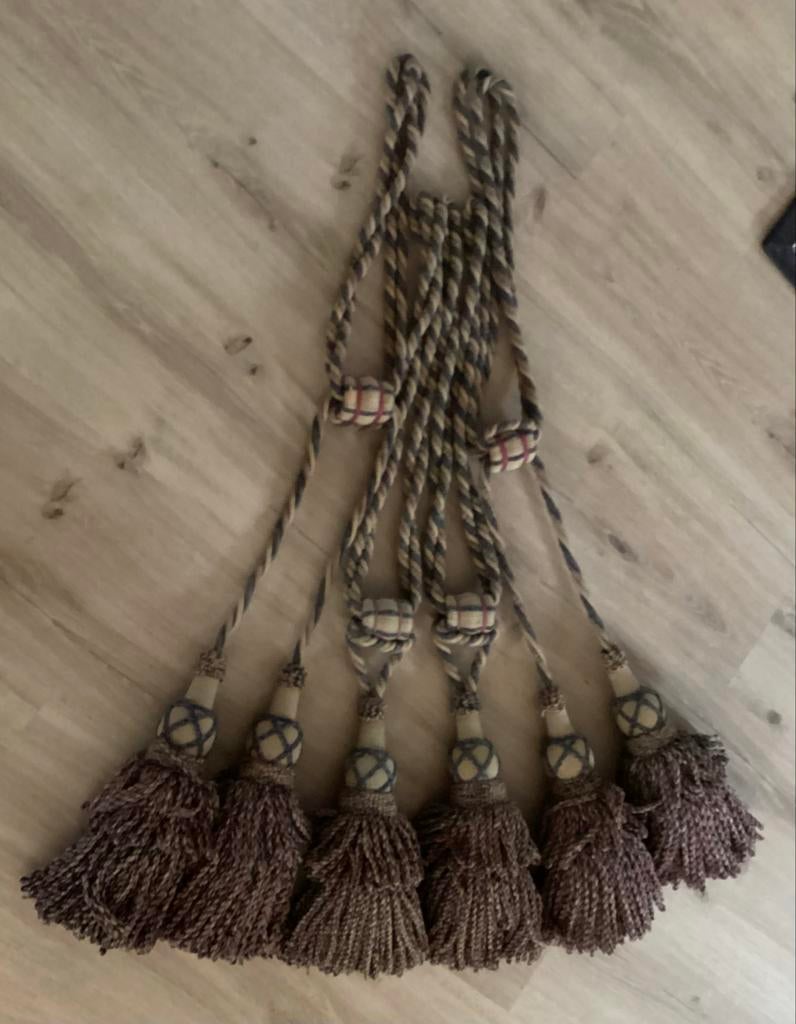 Antieke embrasse zware kwaliteit - Gordijnkwasten, Huis en Inrichting, Ophalen, Minder dan 50 cm, Gebruikt, Bruin