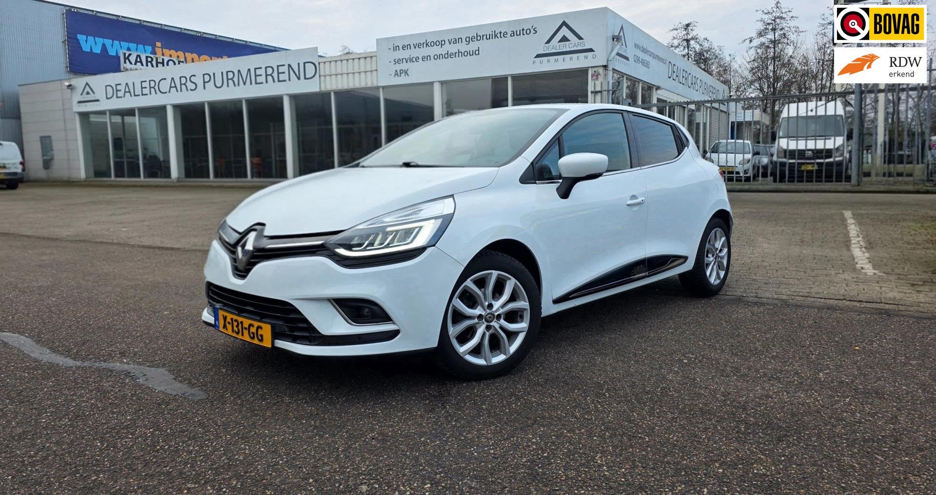 Renault CLIO 1.5 DCI Tech, Voorwielaandrijving, Gebruikt, Leder en Stof, Wit