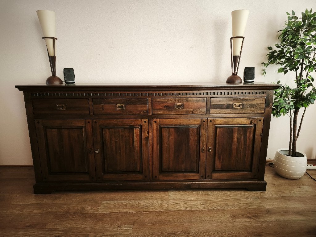 Prachtig koloniaal dressoir Nantes - zeer degelijk, Huis en Inrichting, Ophalen, Gebruikt, Koloniaal, Met lade(s)