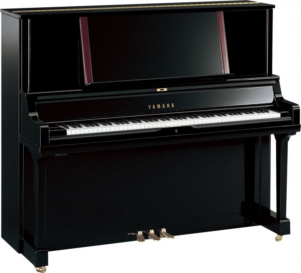 Yamaha YUS5 PE topklasse piano zwart hoogglans in showroom, Muziek en Instrumenten, Piano's, Niet ingevuld, Verzenden, Zwart, Niet ingevuld
