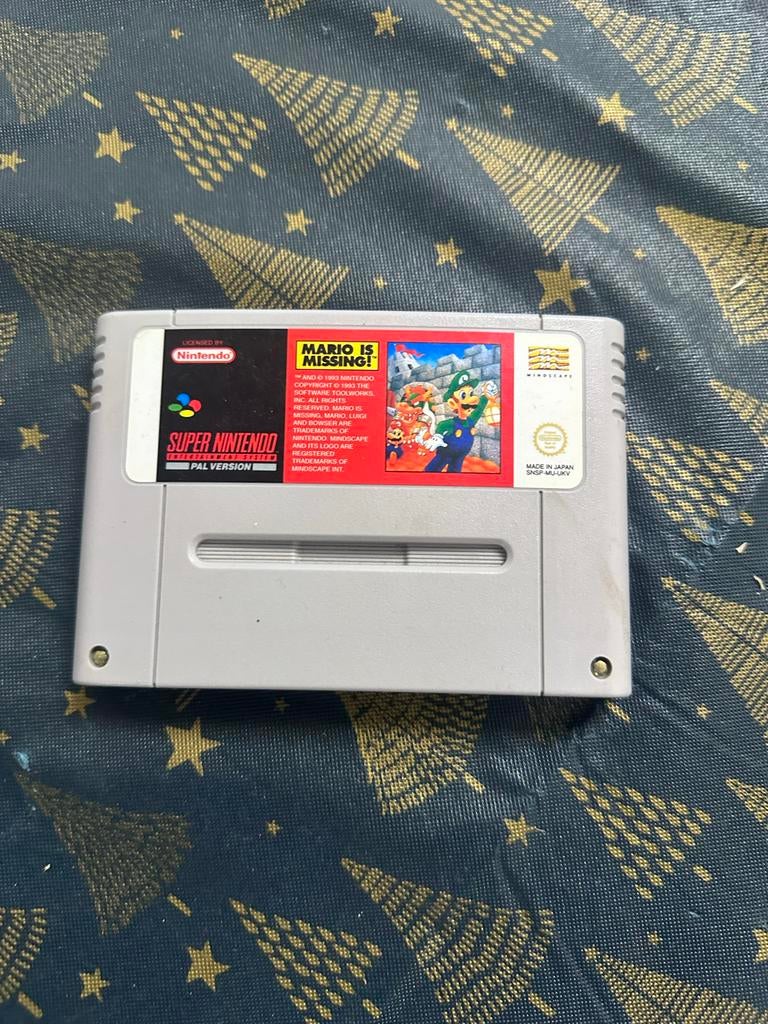 Mario is Missing! SNES PAL - Klassiek Avontuur, Puzzel en Educatief, Gebruikt, 1 speler, Ophalen of Verzenden
