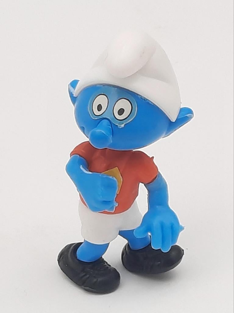 Voetbal Smurf Ferrero uit 1990, Verzamelen, Smurfen, Ophalen of Verzenden, Zo goed als nieuw, Verschillende Smurfen, Poppetje, Figuurtje of Knuffel