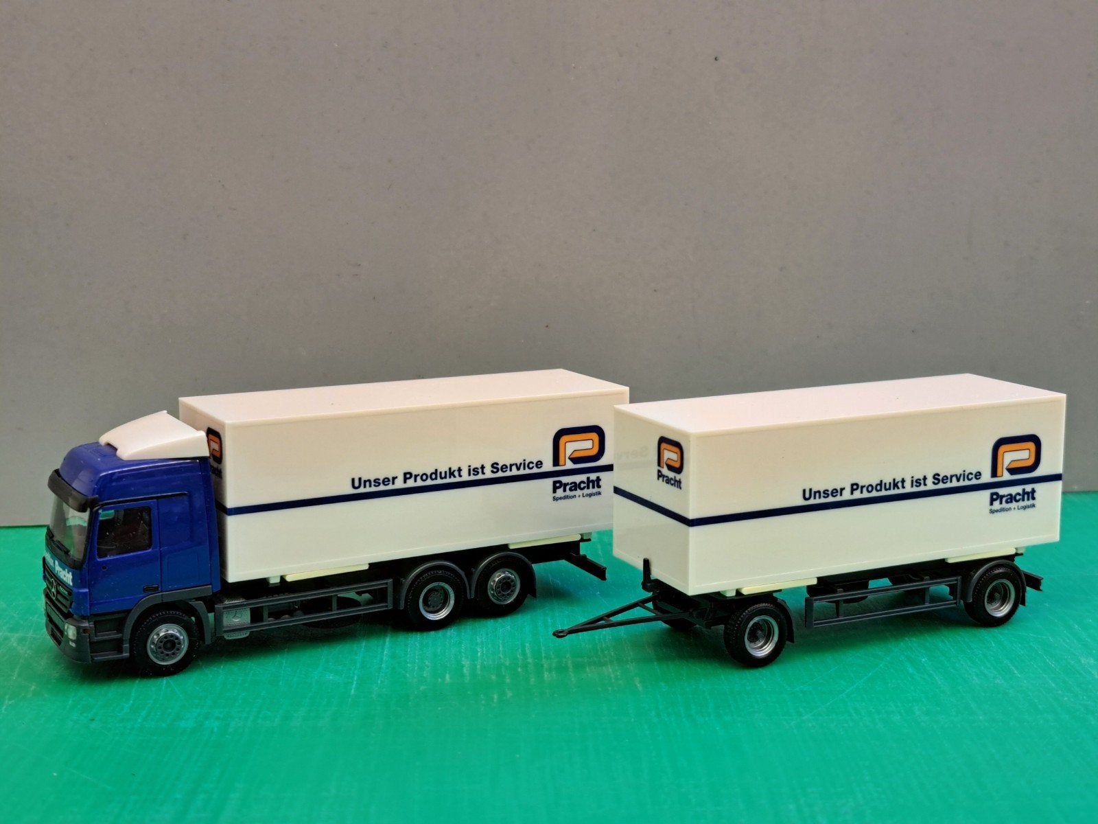 Herpa Mercedes-Benz Actros Pracht Spedition combi wisselbak, Ophalen of Verzenden, Nieuw, Bus of Vrachtwagen, Herpa