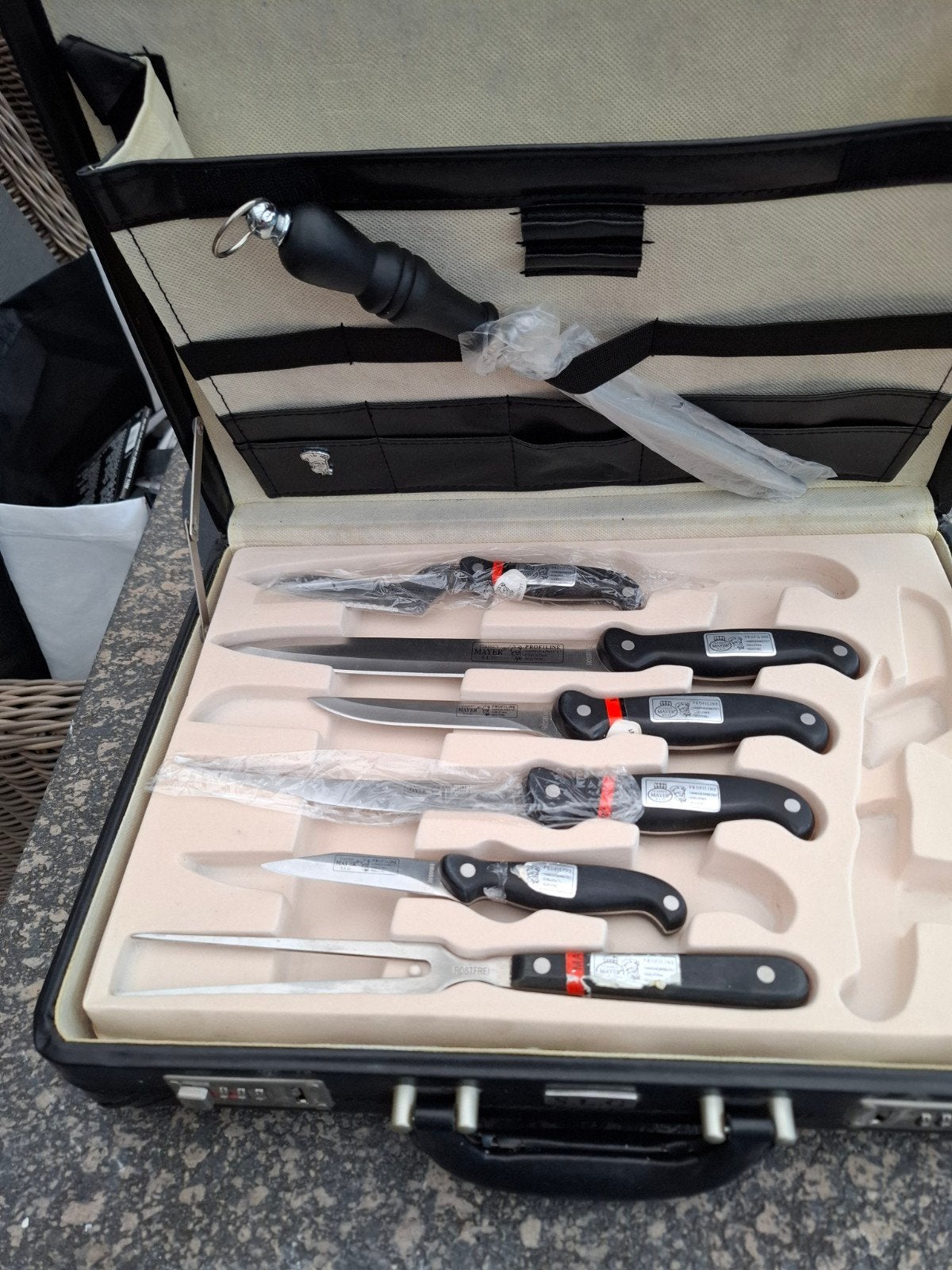 slg messenset, Ophalen of Verzenden, Zo goed als nieuw, Overige merken, Rvs of Chroom