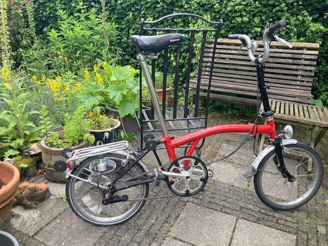 Brompton vouwfiets, Ophalen, Gebruikt, Brompton, 16 tot 18 inch