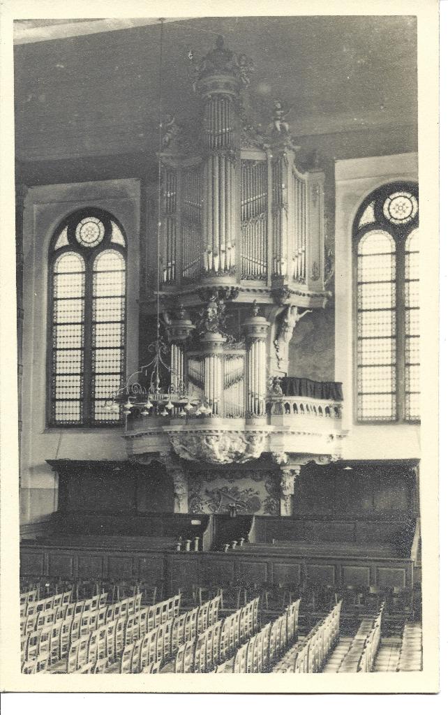 Rotterdam Oosterkerk interieur orgel, Ophalen of Verzenden, 1920 tot 1940, Ongelopen, Zuid-Holland