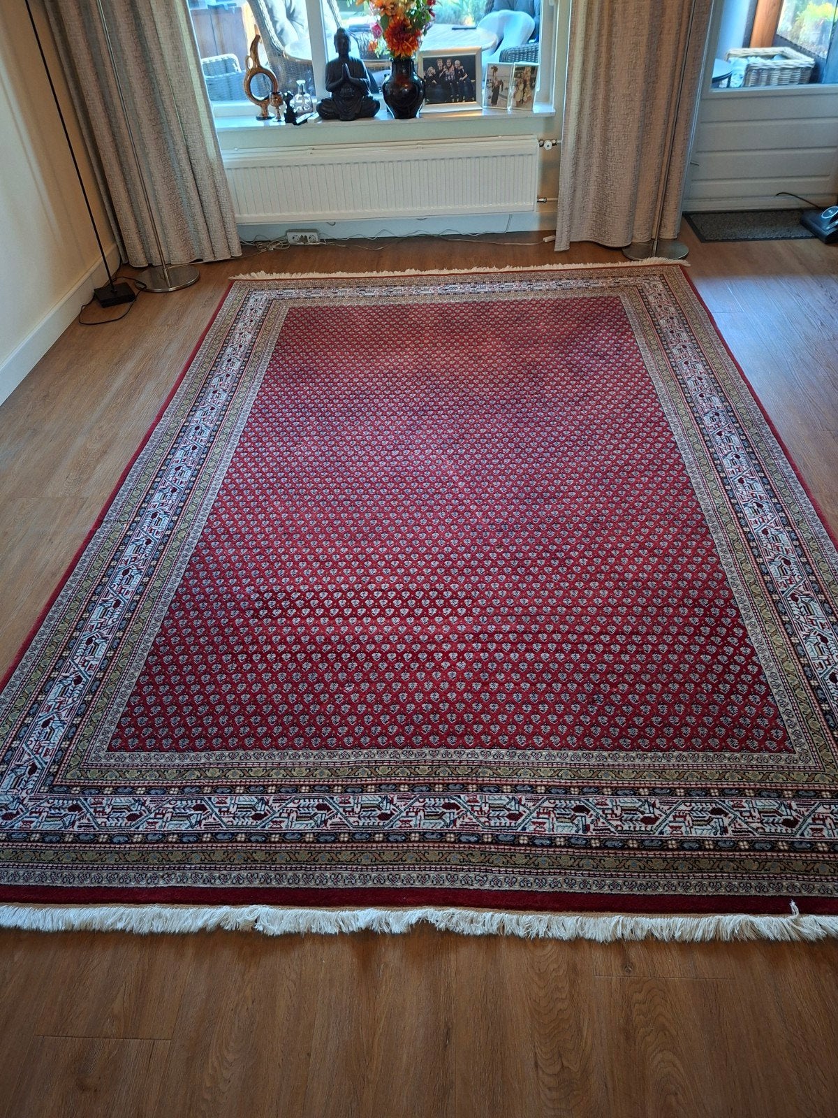 Prachtig Perzisch tapijt, rood met traditioneel patroon, Huis en Inrichting, Stoffering | Tapijten en Kleden, Ophalen, 150 tot 200 cm