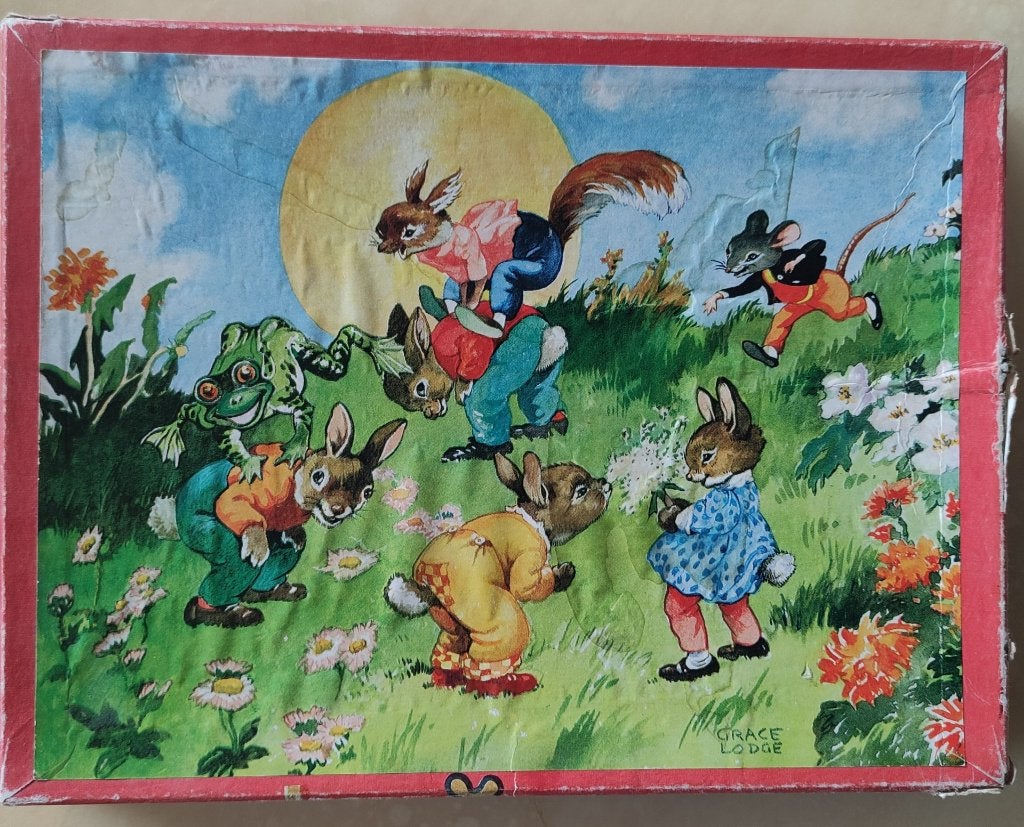 houten Kolibri jig-saw Grace Lodge 20 st. Enit Blyton Rabbit, Antiek en Kunst, Ophalen of Verzenden