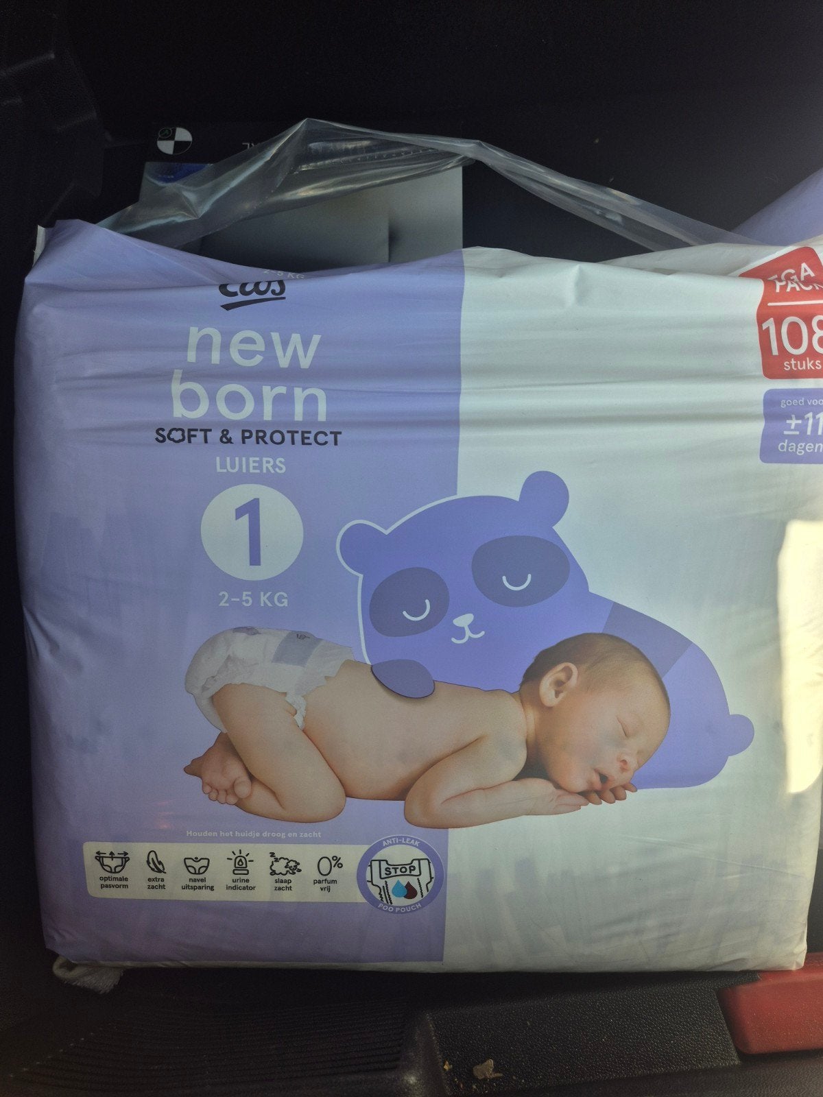4 x Etos Luiers Newborn maat 1, Ophalen, Nieuw, Overige typen
