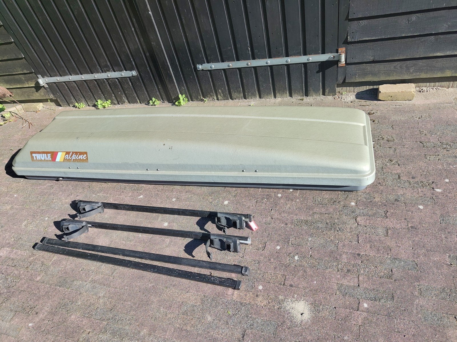 Thule Alpine Dakkoffer met Dakdragers en Sleutels, Ophalen, Gebruikt