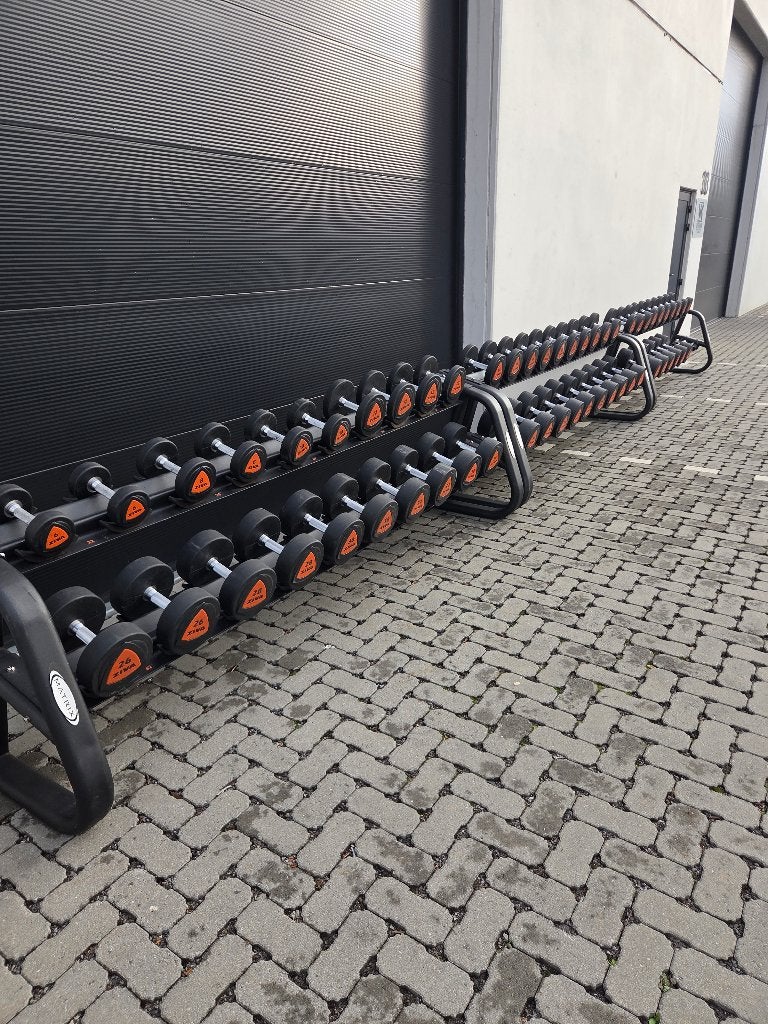 Ziva Dumbbell Set 6-50kg & 8-20kg Dubbel met 3 Rekken, Ophalen, Zo goed als nieuw, Benen, Dumbbell