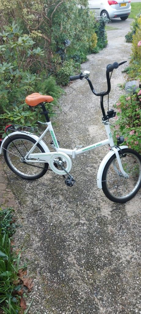 Rhino vouwfiets met Lepper zadel en losklik-mandje, Overige merken, Ophalen of Verzenden, Zo goed als nieuw, 18 tot 20 inch