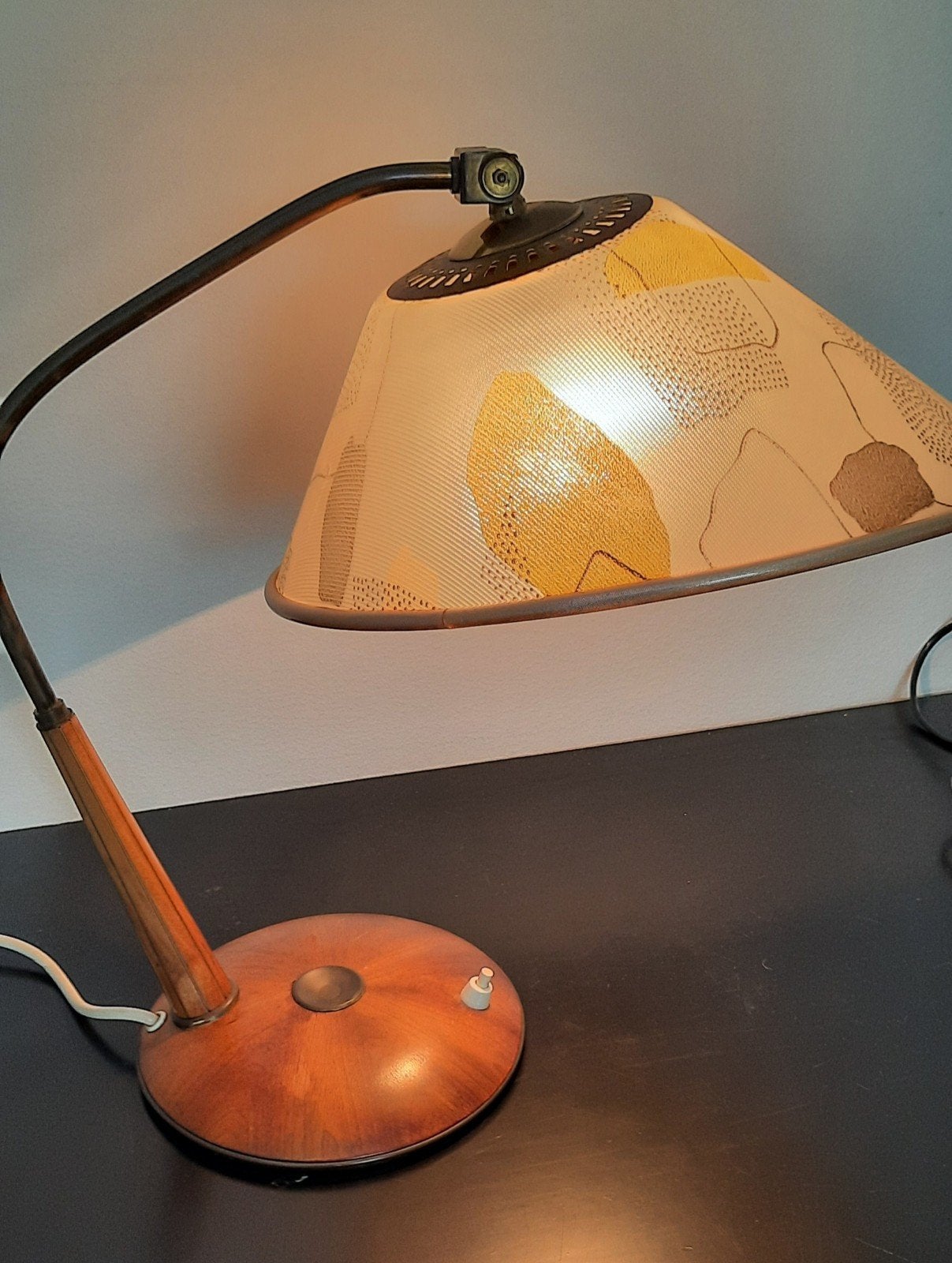 Temde tafellamp design vintage 60er 70er jaren 2 stuks, Ophalen of Verzenden