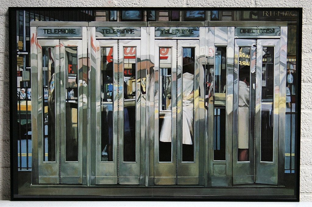 Ingelijste poster Telephone Booths, bieden vanaf €60, Ophalen, Met lijst, Rechthoekig Liggend, Zo goed als nieuw