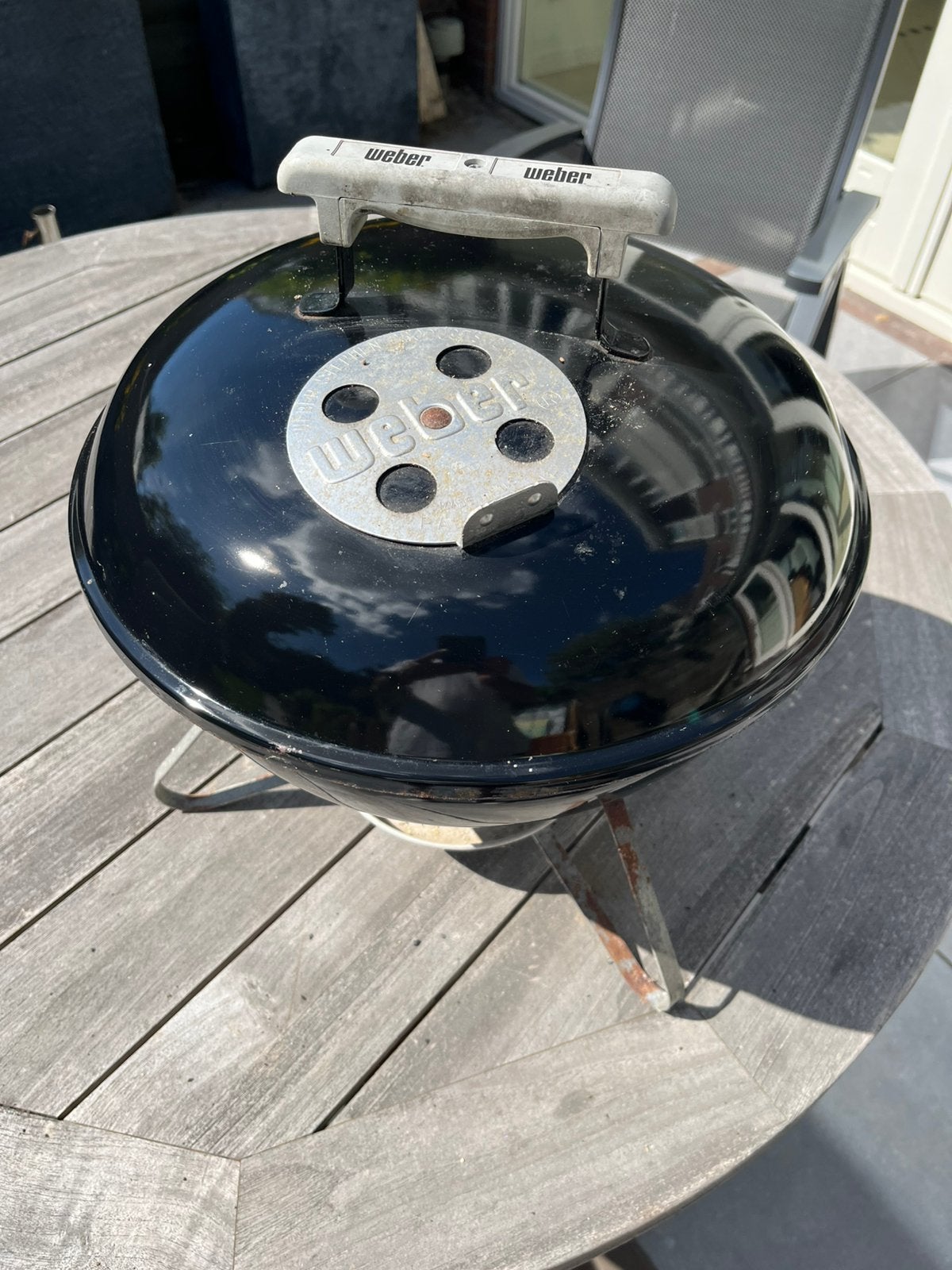 Weber bbq 37 cm, Ophalen, Gebruikt