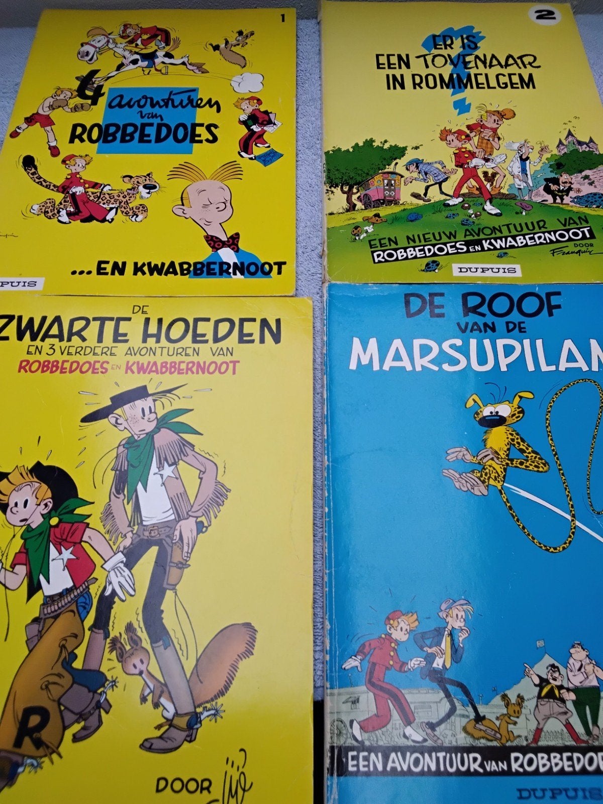 Robbedoes en kwabbernoot, Boeken, Meerdere stripboeken, Ophalen of Verzenden, Gelezen
