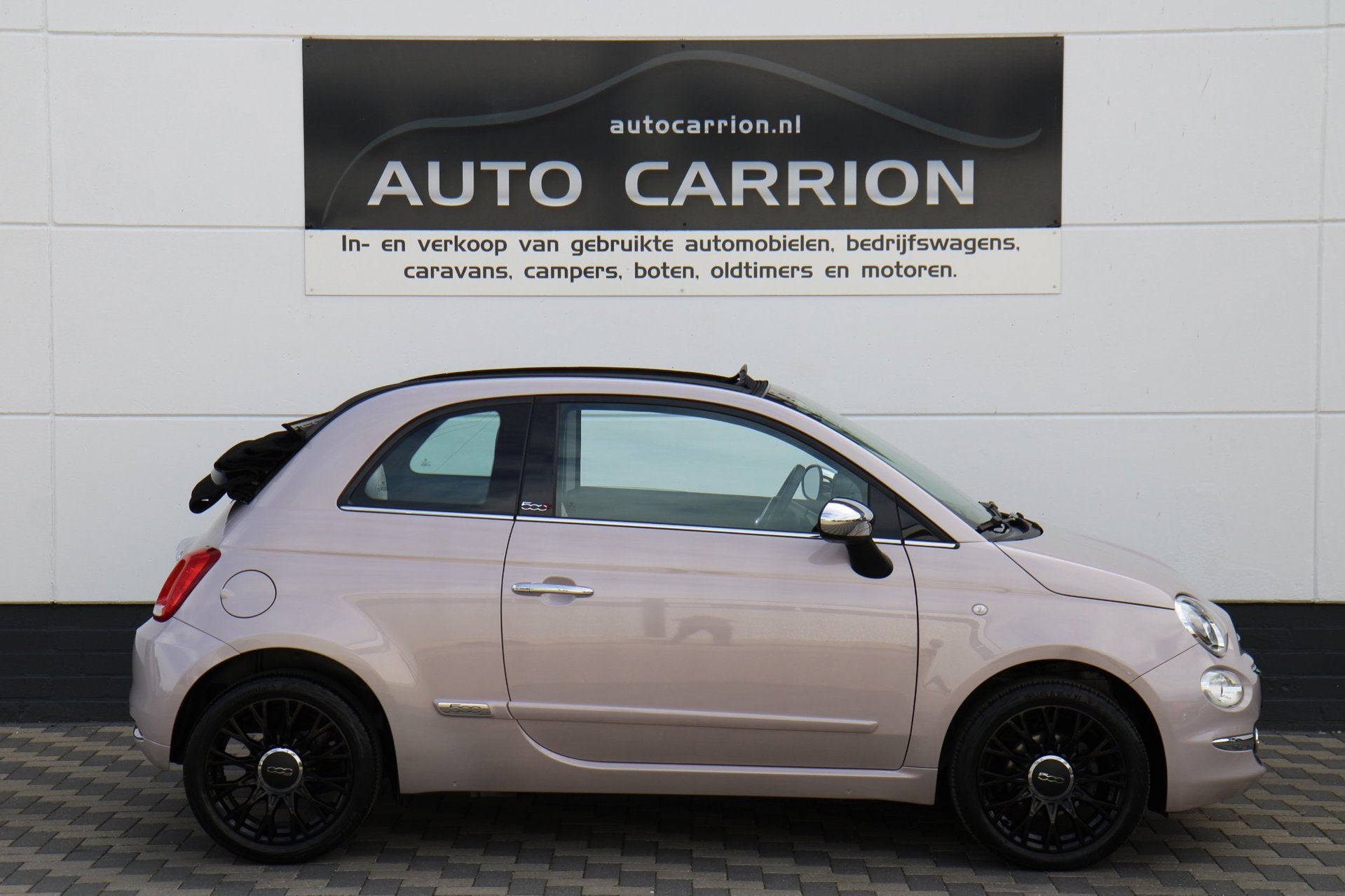 Fiat 500 C 1.0 Hybrid Star Carplay Xenon Navi Cruise !, Auto's, Fiat, Voorwielaandrijving, Gebruikt, Zwart, Cabriolet