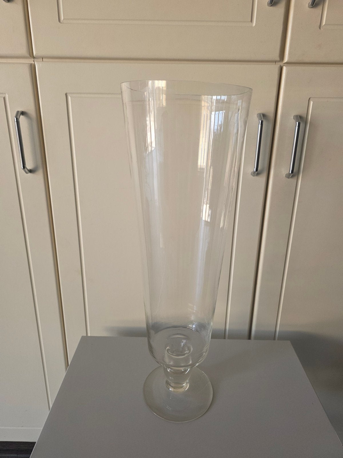 Grote glazen vaas/windlicht, Ophalen of Verzenden