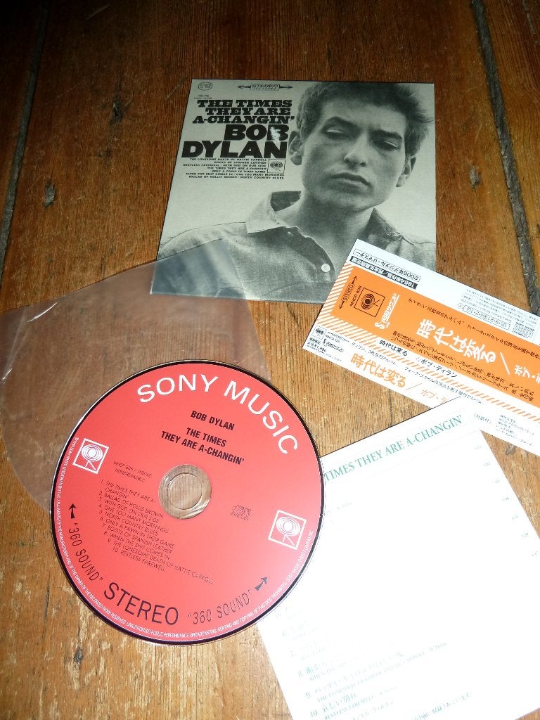 Bob Dylan "Times Changin'" Japan - mini LP - sleeve CD, Ophalen of Verzenden