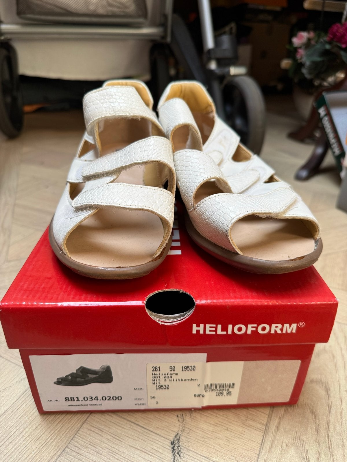 Helioform sandalen wit - Maat 38, Kleding | Dames, Wit, Gedragen, Sandalen of Muiltjes, Ophalen of Verzenden