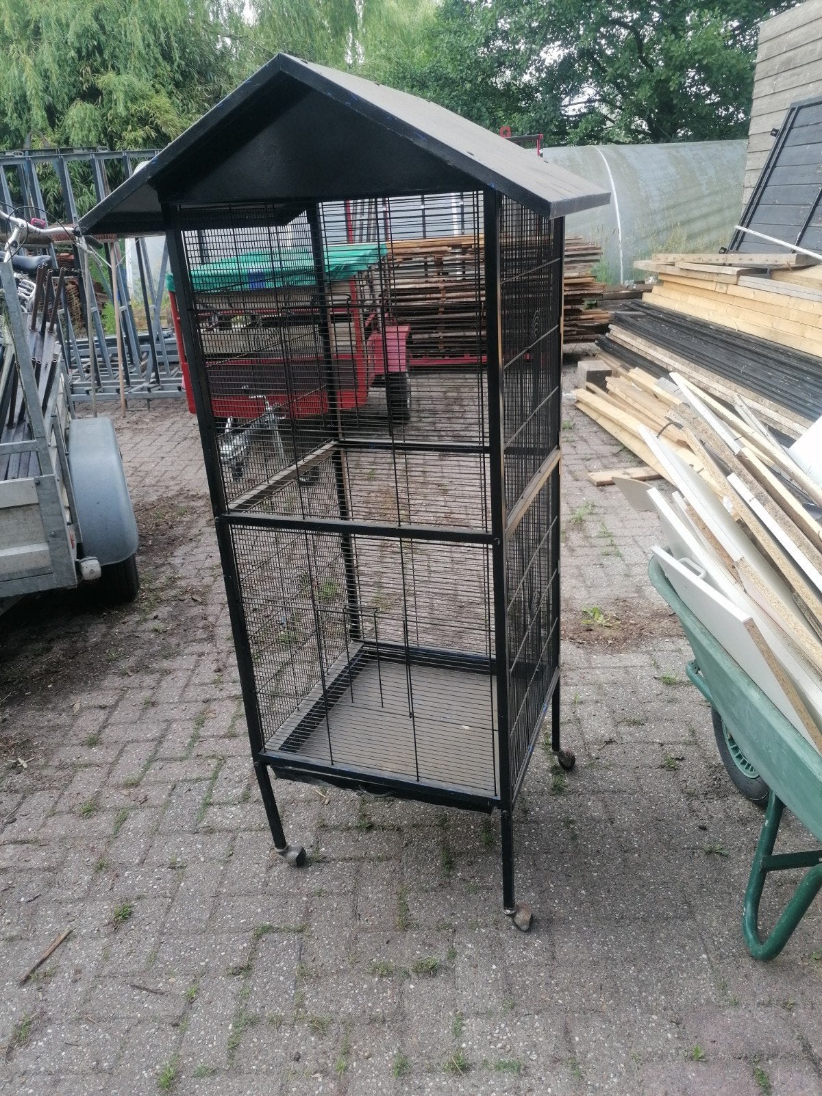 Vogelkooi, Ophalen, Metaal, Vogelkooi