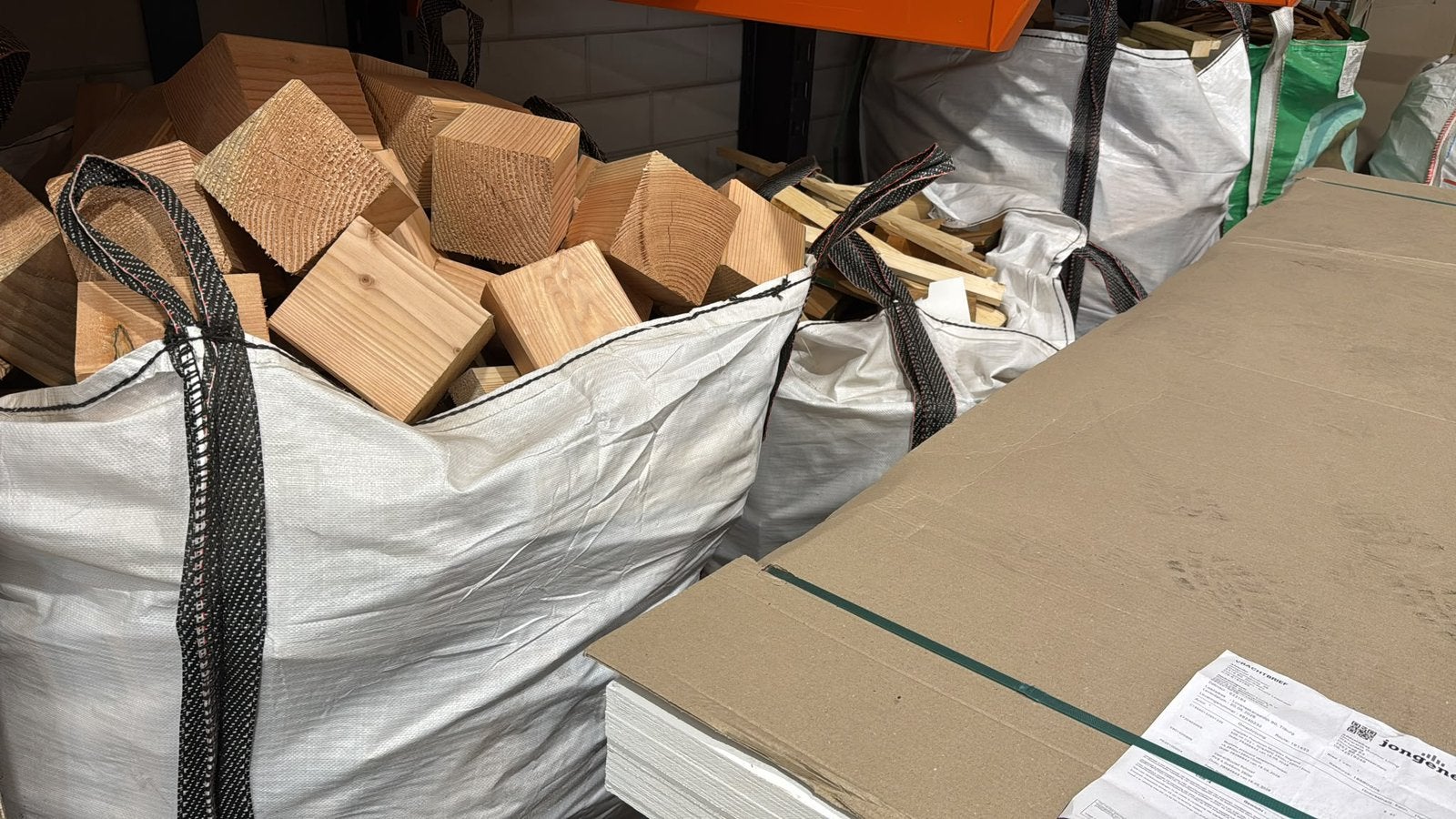 Kachel hout, bigbags, Ophalen, Hout, Houtkachel