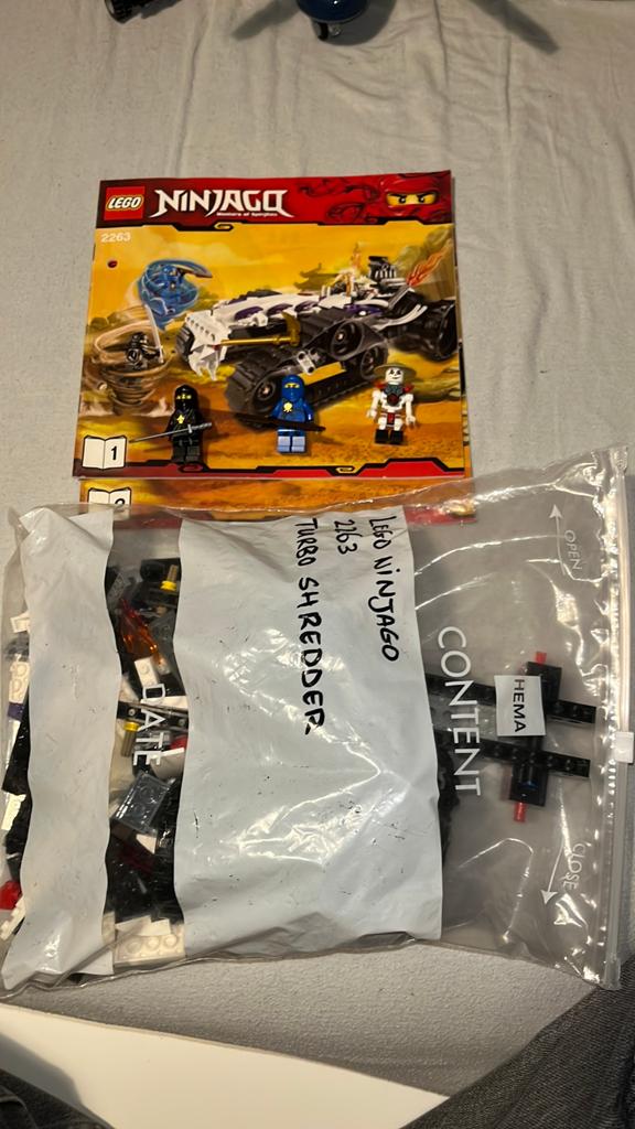 LEGO ninjago set 2263 turbo shredder compleet, Kinderen en Baby's, Speelgoed | Duplo en Lego, Compleet, Lego, Ophalen of Verzenden