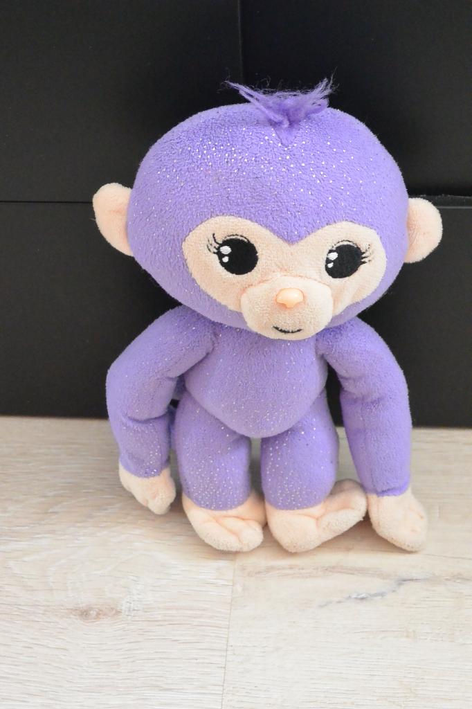 WowWee Fingerlings Hugs paarse aap knuffel, Paars, Overige merken, Met geluid, Overige typen