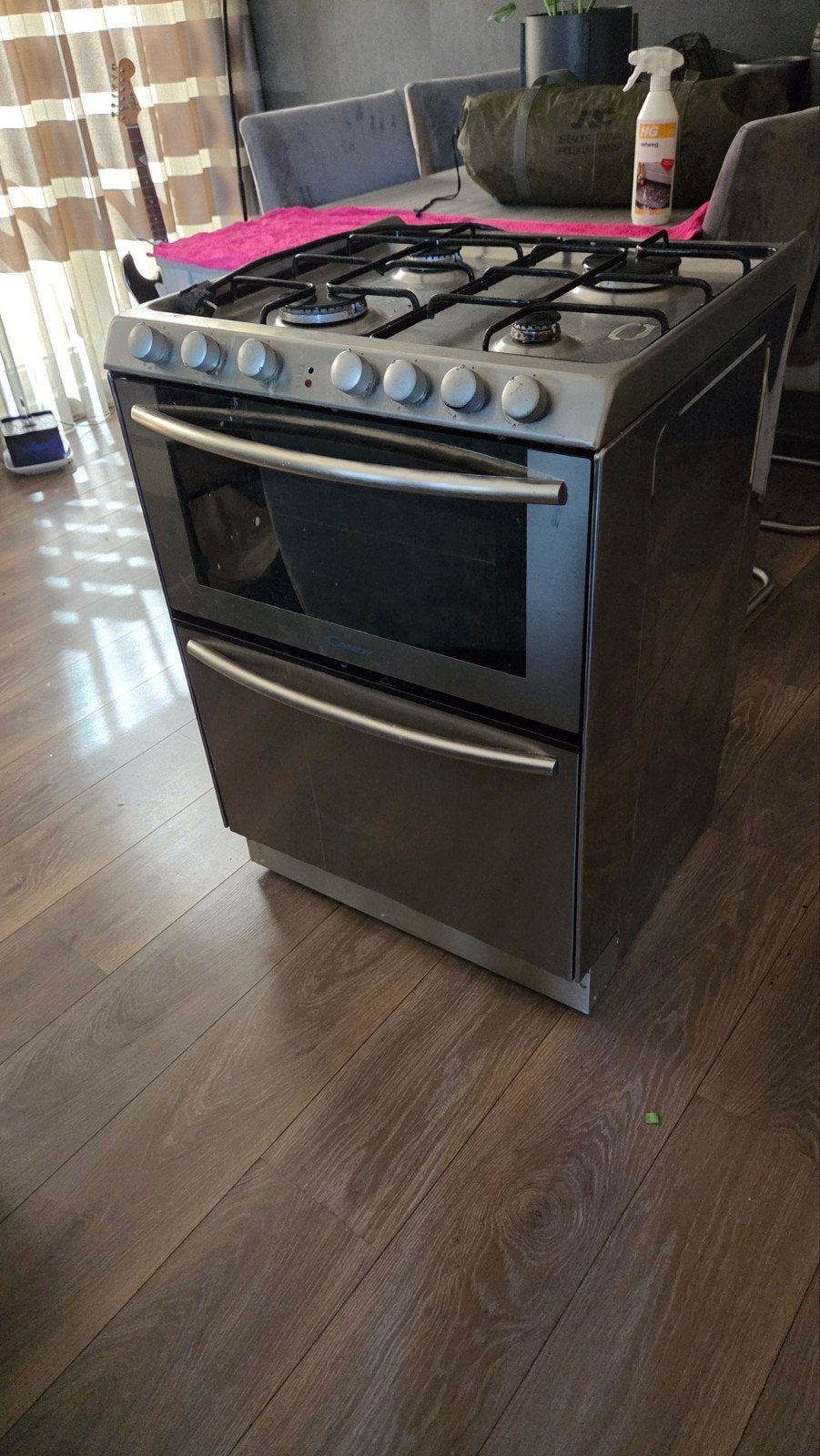 Candy Trio Gasfornuis met Oven en Vaatwasser, Ophalen, Gebruikt, 4 kookzones, Gas