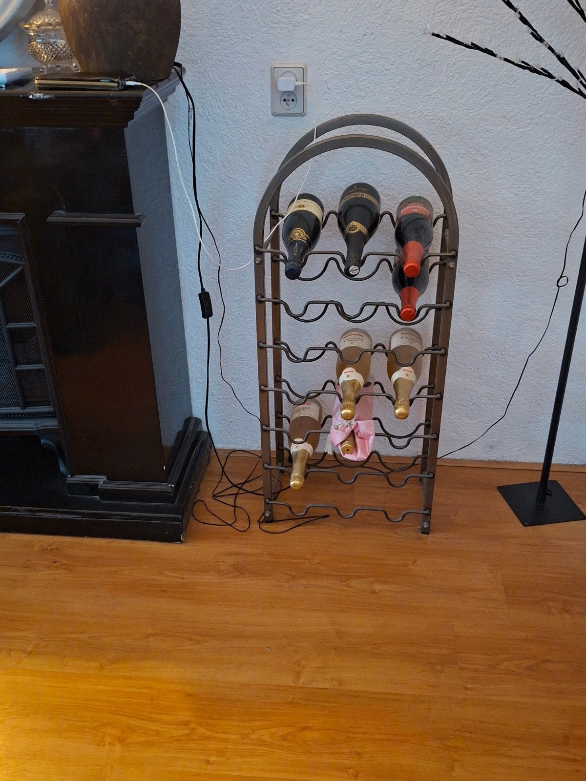 Wijn rek, Huis en Inrichting, Woonaccessoires | Wijnrekken, Ophalen, 50 tot 75 cm, 15 tot 25 flessen, Zo goed als nieuw