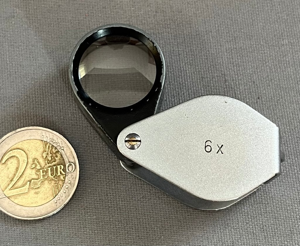 Vintage Eschenbach Klaploep / Zakloep, vergroting 6x, Ophalen of Verzenden, Gebruikt, Vergrootglas of Loep