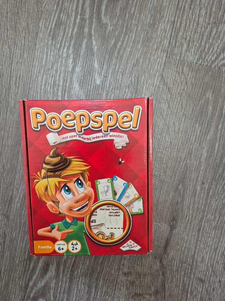 Het Poepspel., Een of twee spelers, Ophalen of Verzenden, Zo goed als nieuw, Identity Games