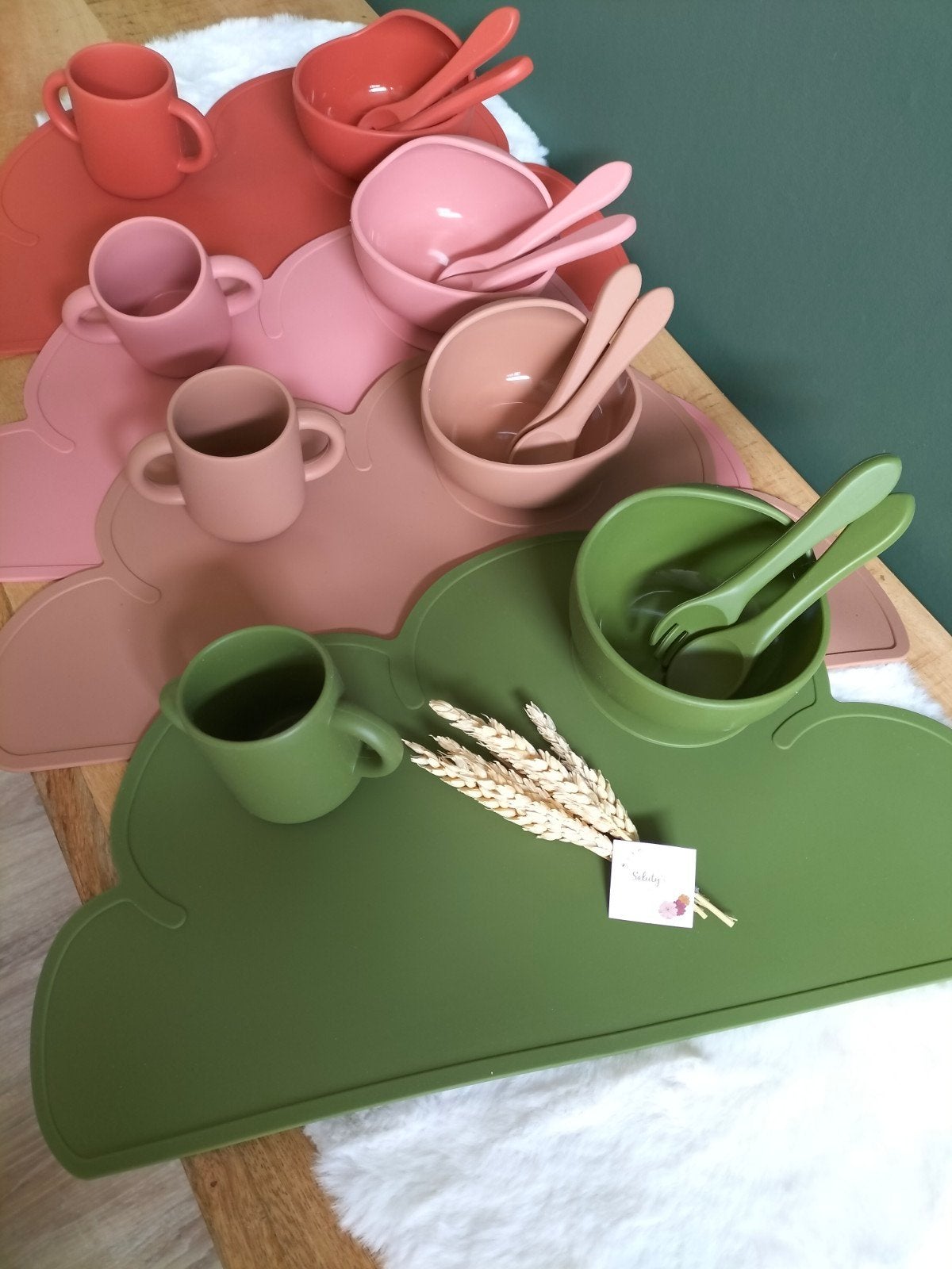 Nieuw • Siliconen Peuterservies • Diverse kleuren bpa vrij, Nieuw, Ophalen of Verzenden, Saluty's kinder- en kraamcadeaus, Info@salutys.nl