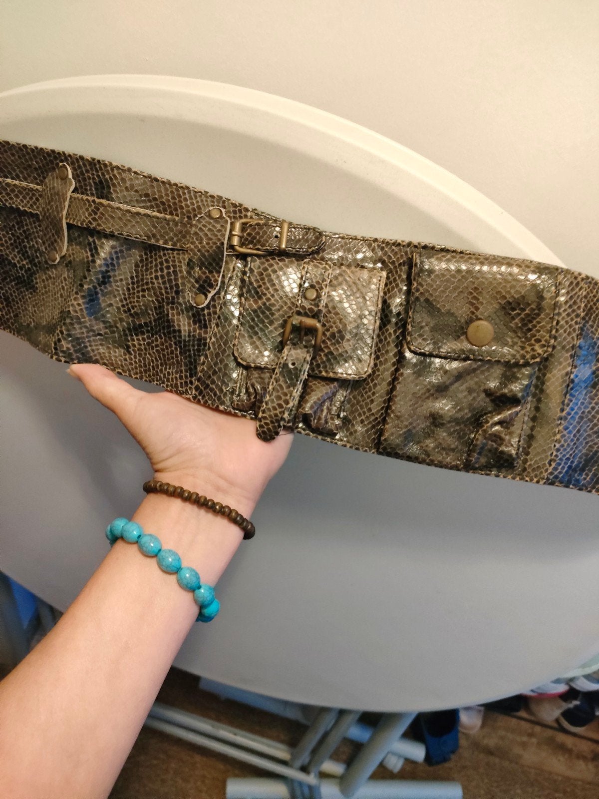 vintage utility belt/heuptas/festival, Ophalen of Verzenden
