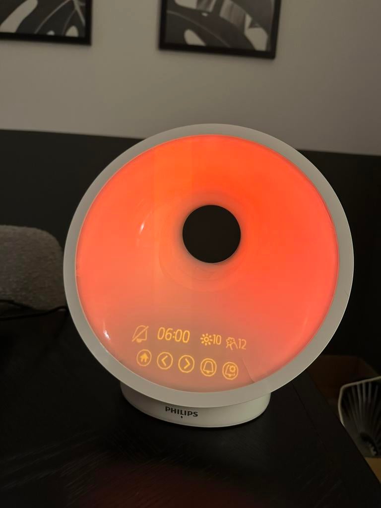 PHILIPS Somneo SmartSleep wake up light wekker/nachtlampje, Ophalen of Verzenden, Gebruikt, Minder dan 50 cm