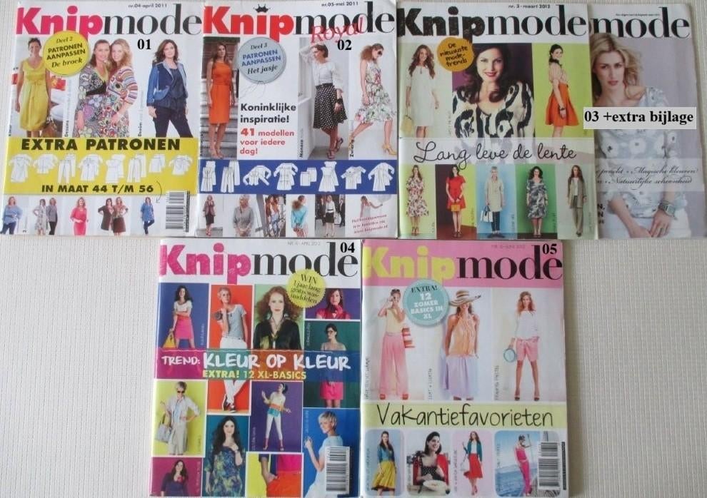 Knipmode,Damesmode,Fashion,1999,2000,2002,2011,2012, Verzenden, Zo goed als nieuw, Vrouw, Knipmode