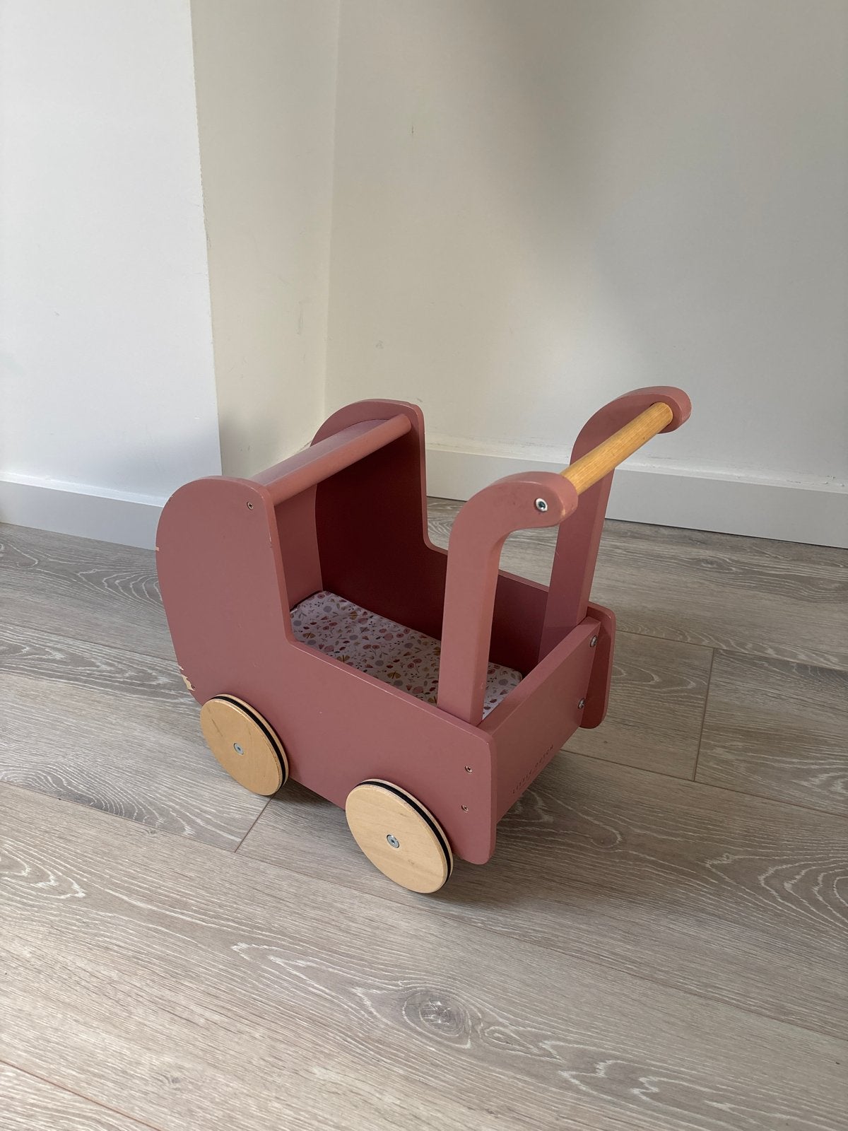 Little Dutch Houten Poppenwagen Roze, Kinderen en Baby's, Ophalen, Gebruikt, Babypop
