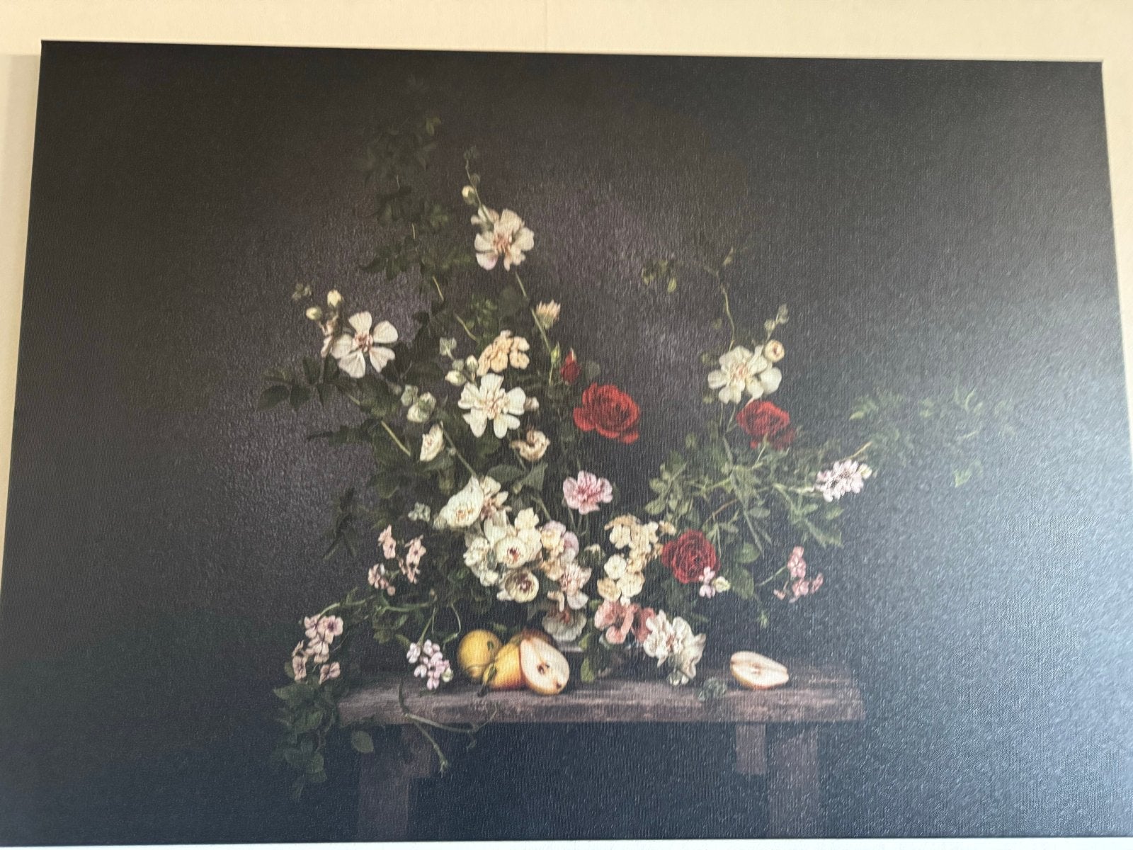 IKEA Bloemenstilleven Canvas Schilderij, Ophalen, 50 – 75, Zo goed als nieuw, Schilderij