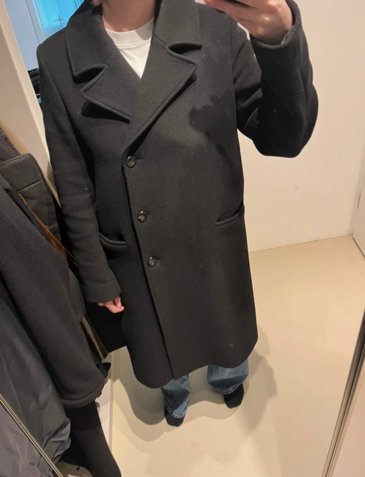 Acne Studios wollen jas maat 40, Ophalen of Verzenden, Gedragen, Maat 38/40 (M), Zwart