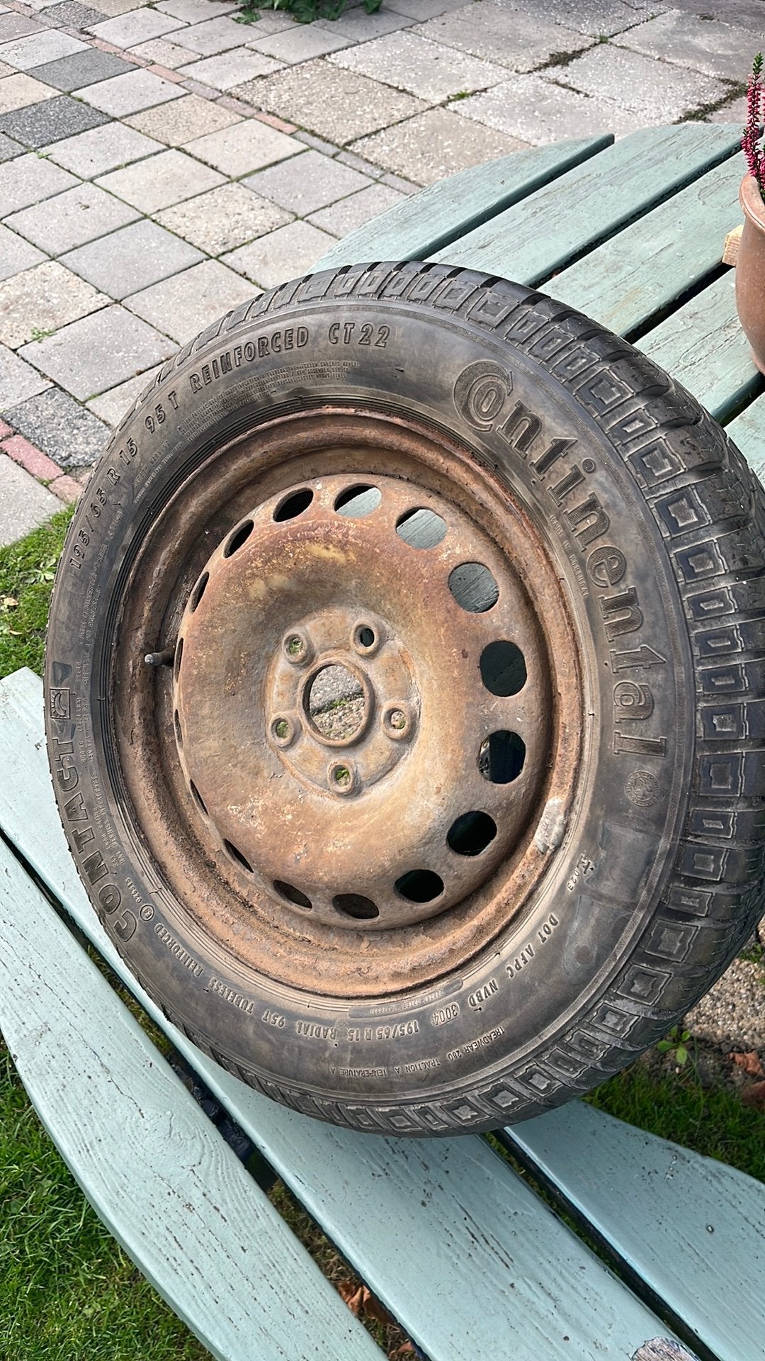 Reservewiel-Continental-195/65 R15 95T, Ophalen, Zo goed als nieuw