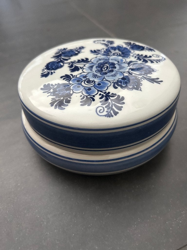 Delft Porcelain Dresser Box delfts blauw AG sieraden box, Ophalen of Verzenden
